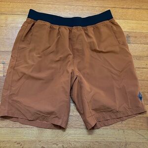 Prana Mojo Men's Brown Athletic Shorts